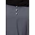 A-line abaya with piping at sleeves-Grey-black